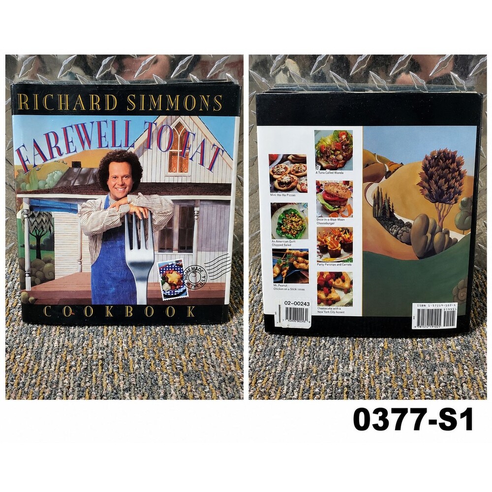 Richard Simmons' Farewell to Fat Cookbook (1996 Hardcover w/ Dust Jacket)-0377-S
